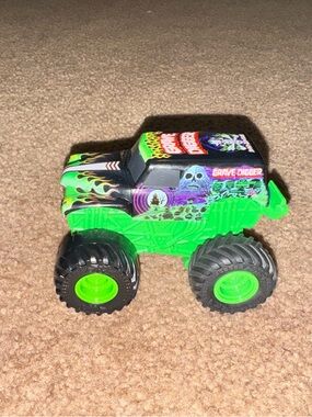 Grave Digger Green Monster Truck Toy - Kids Vehicles